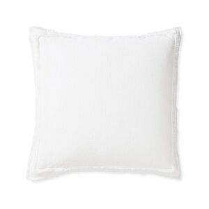 Serena and Lilly Positano Linen Euro Sham in pure white set of 2